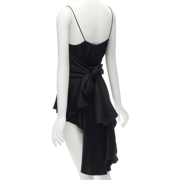 The Row Cobsen Multi Way Folded Wrap Top Black size US 2 - Picture 13 of 16